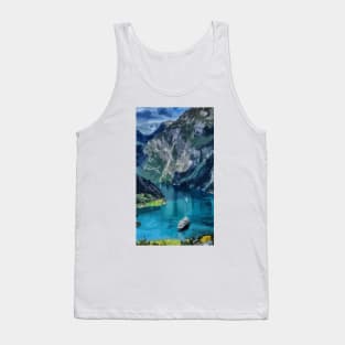 Norway Fjords Painting Tank Top